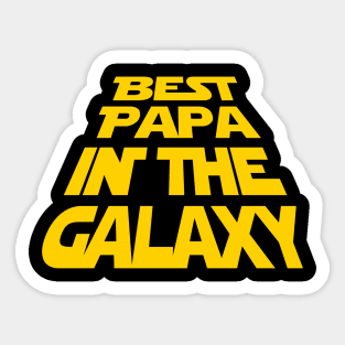 Best Papa in the Galaxy Sticker